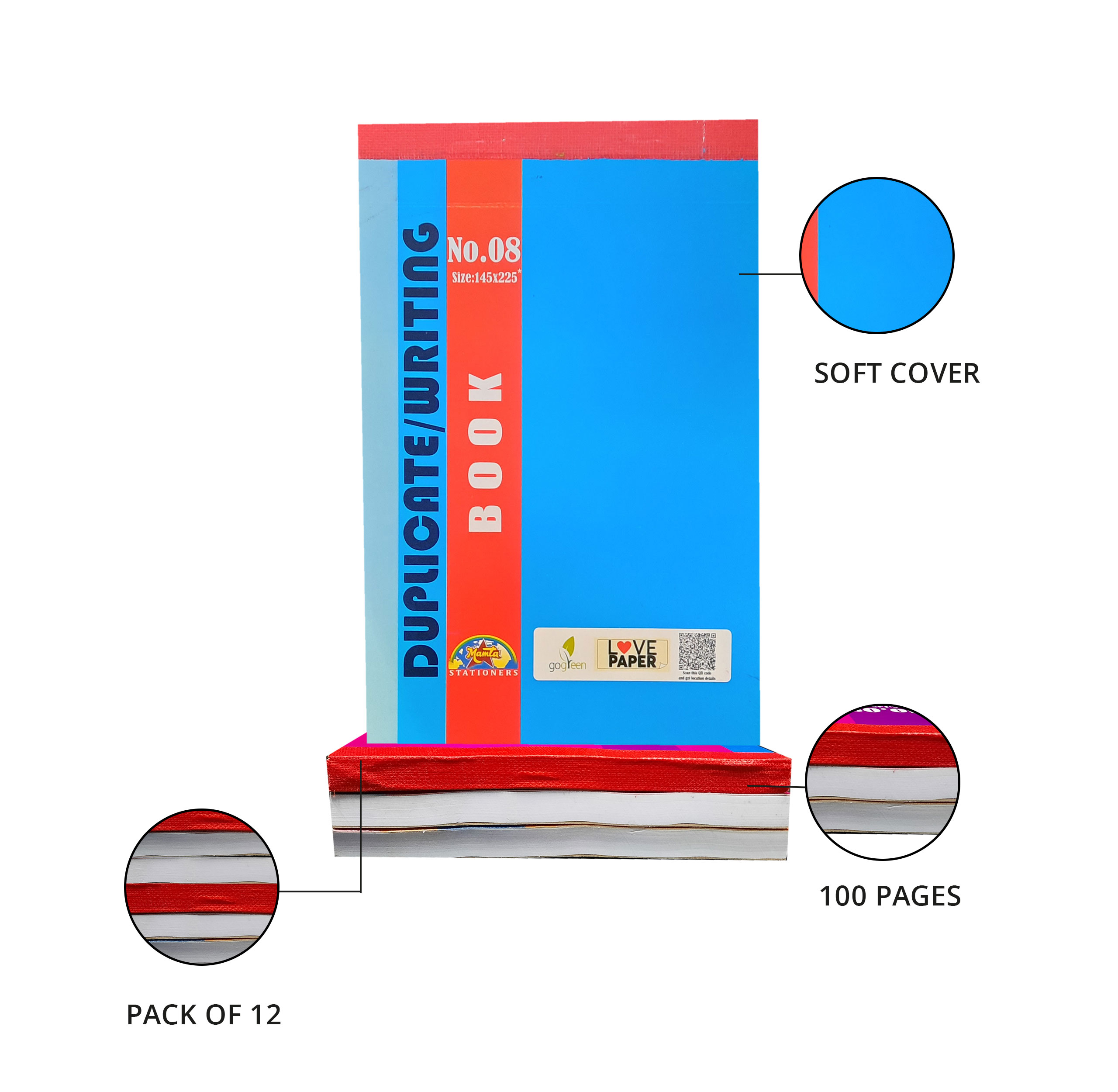 Plain Pad No. 8 – Unruled 100 Pages thumbnail 4