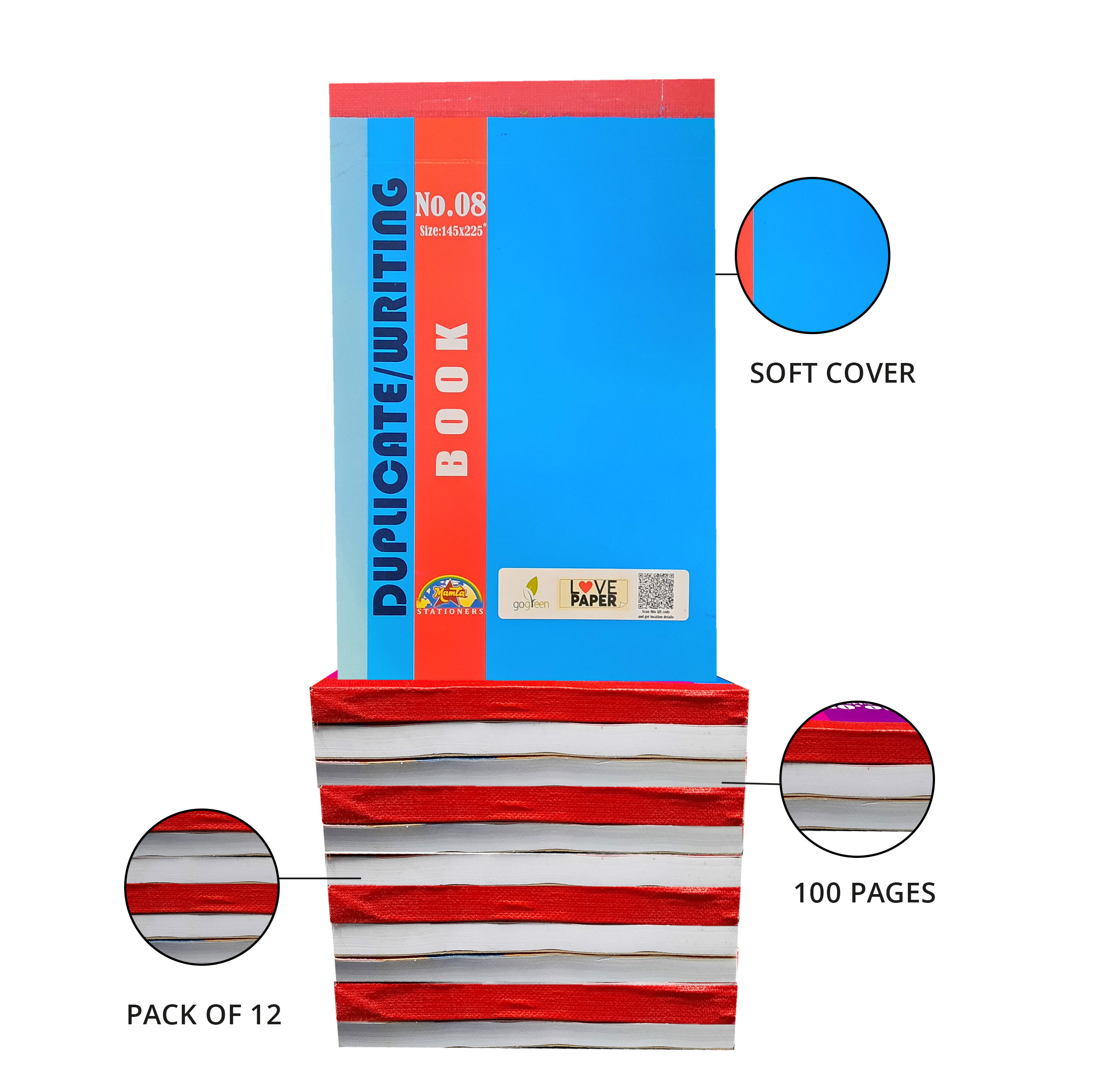 Plain Pad No. 8 – Unruled 100 Pages thumbnail 6