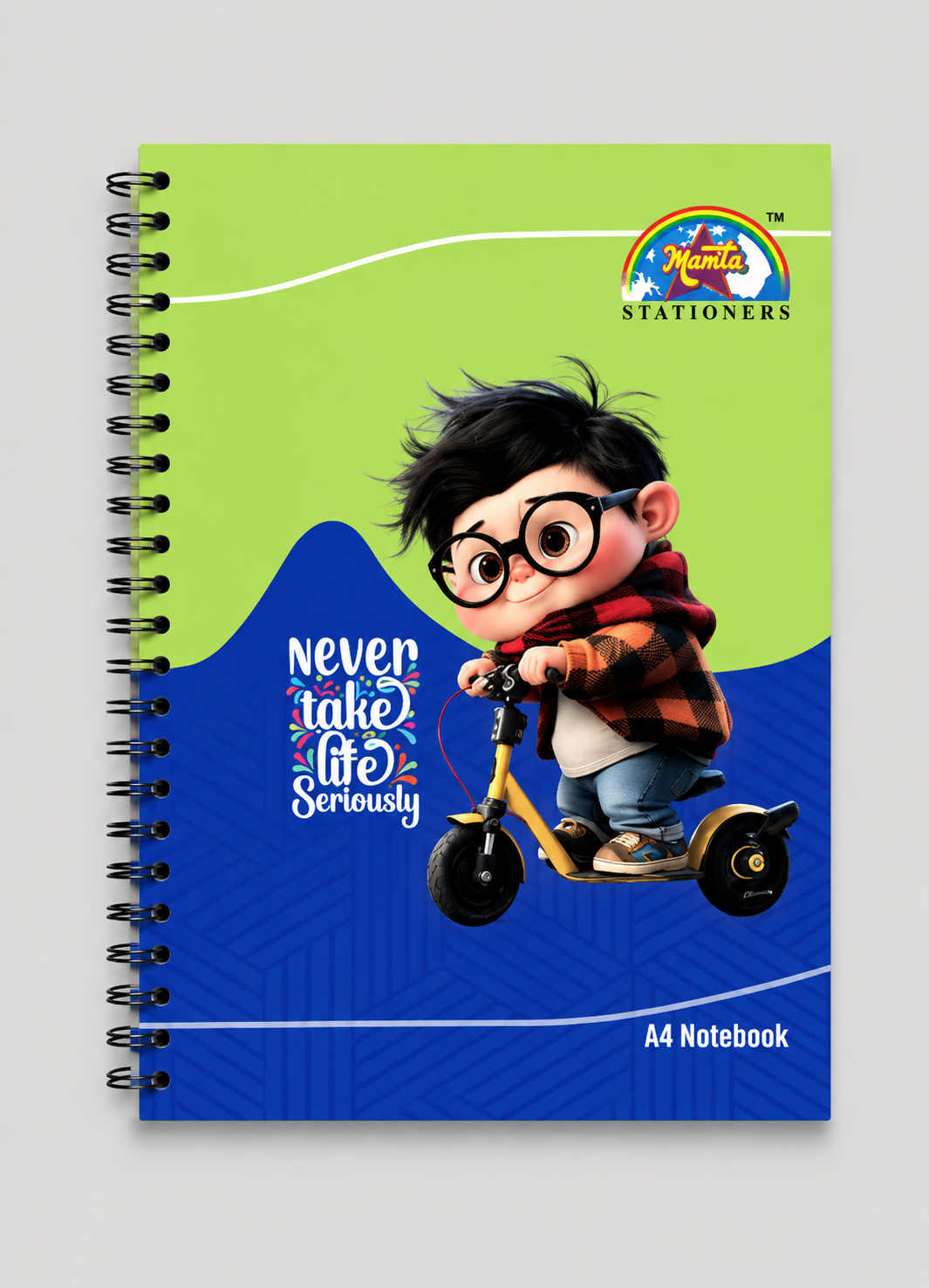 A4 Spiral Notebook – Plain 100 Pages