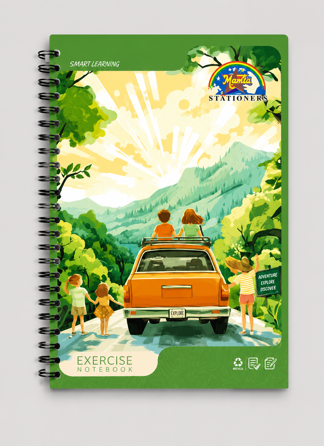 A4 Spiral Notebook – Ruled 150 Pages